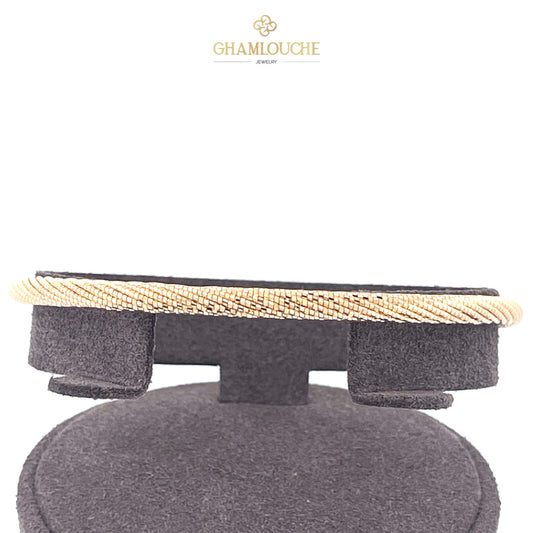 18K Italian Gold Modern Bangle