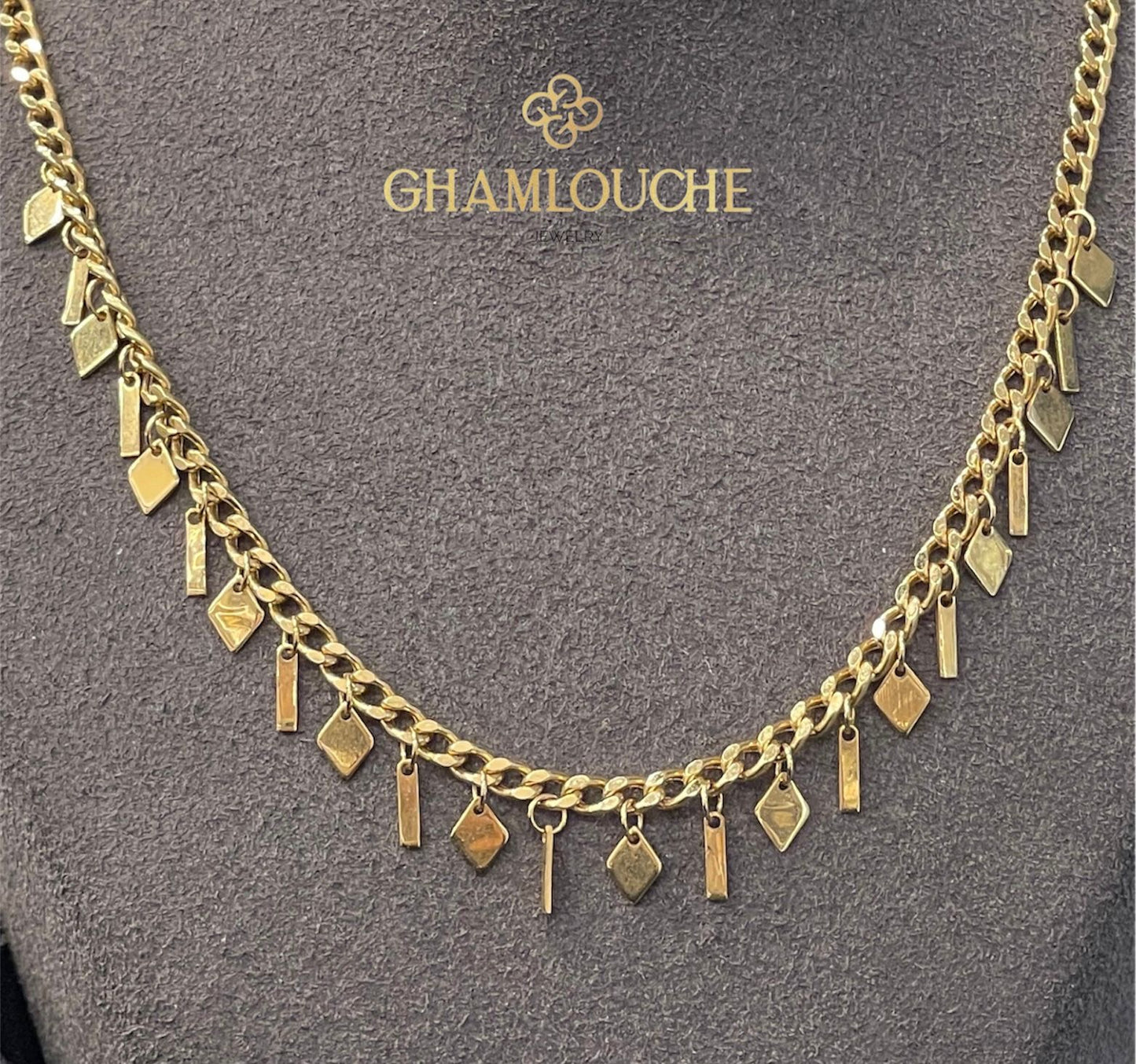 18K Gold Mixed Charm Necklace
