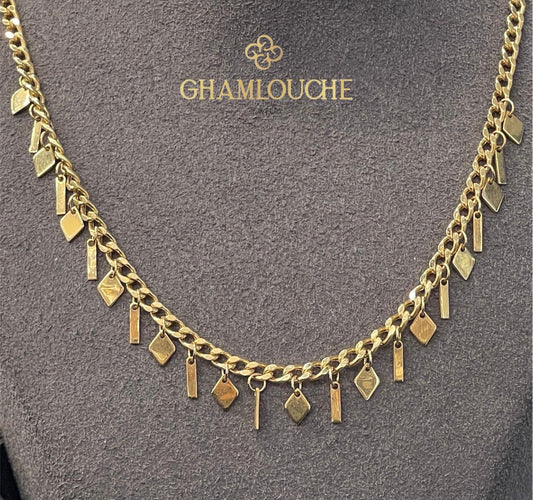 18K Gold Mixed Charm Necklace