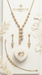 18K Italian Yellow , White and Rose Gold Set