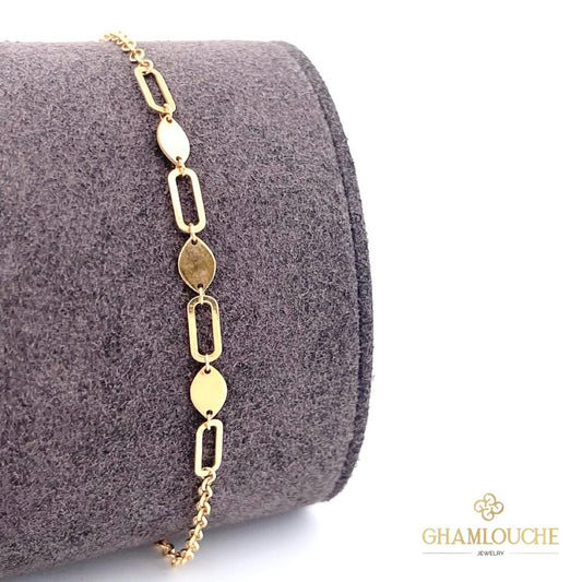 18K Gold Simple Bracelet
