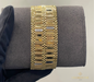 18K Italian Yellow , White and Rose Gold Bracelet