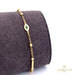18K Gold Simple Bracelet with Enamel