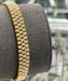 18K Italian Yellow , White and Rose Gold Bracelet