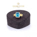 18K Gold Ring with Stones