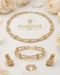 18K Italian Gold Modern Set