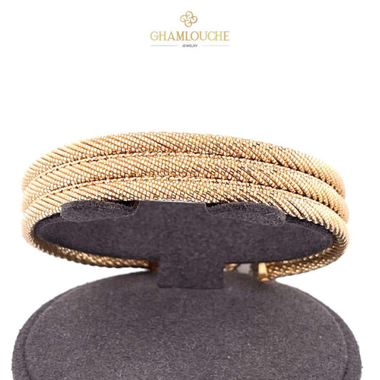 18K Italian Gold Modern Bangle