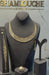 18K Gold Linear Pattern Set