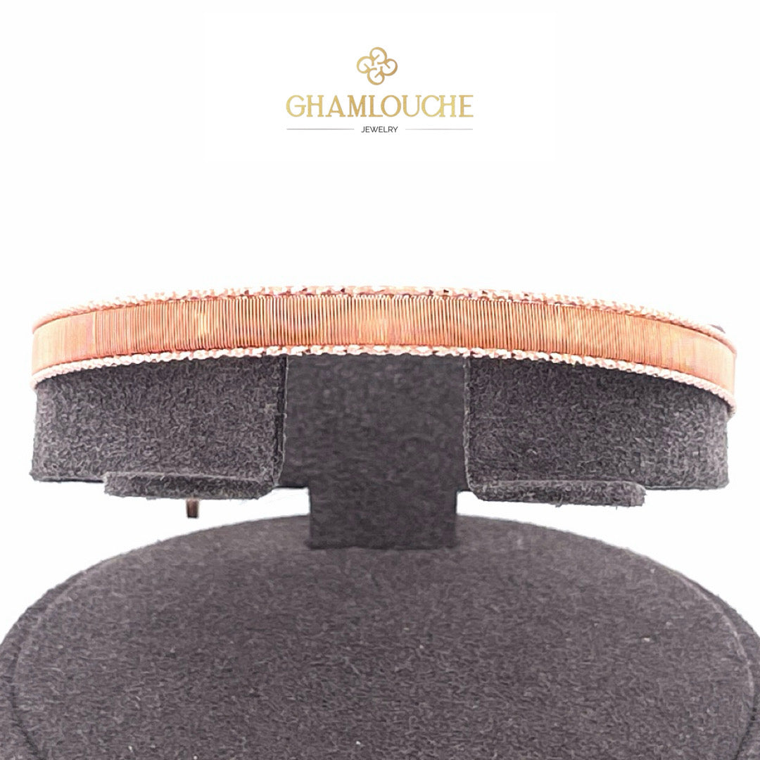 18K Italian Yellow , White and Rose Gold Bangles