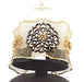 18K Italian Gold Flower Modern Bangle