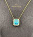 18K Gold Necklace with Stones