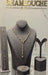 18K Italian Yellow and Black Gold Set