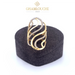 18K Gold Modern Ring with Stones