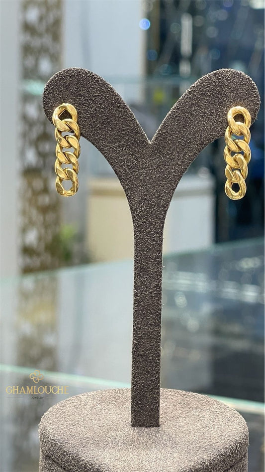 18K Gold Dangle Earrings