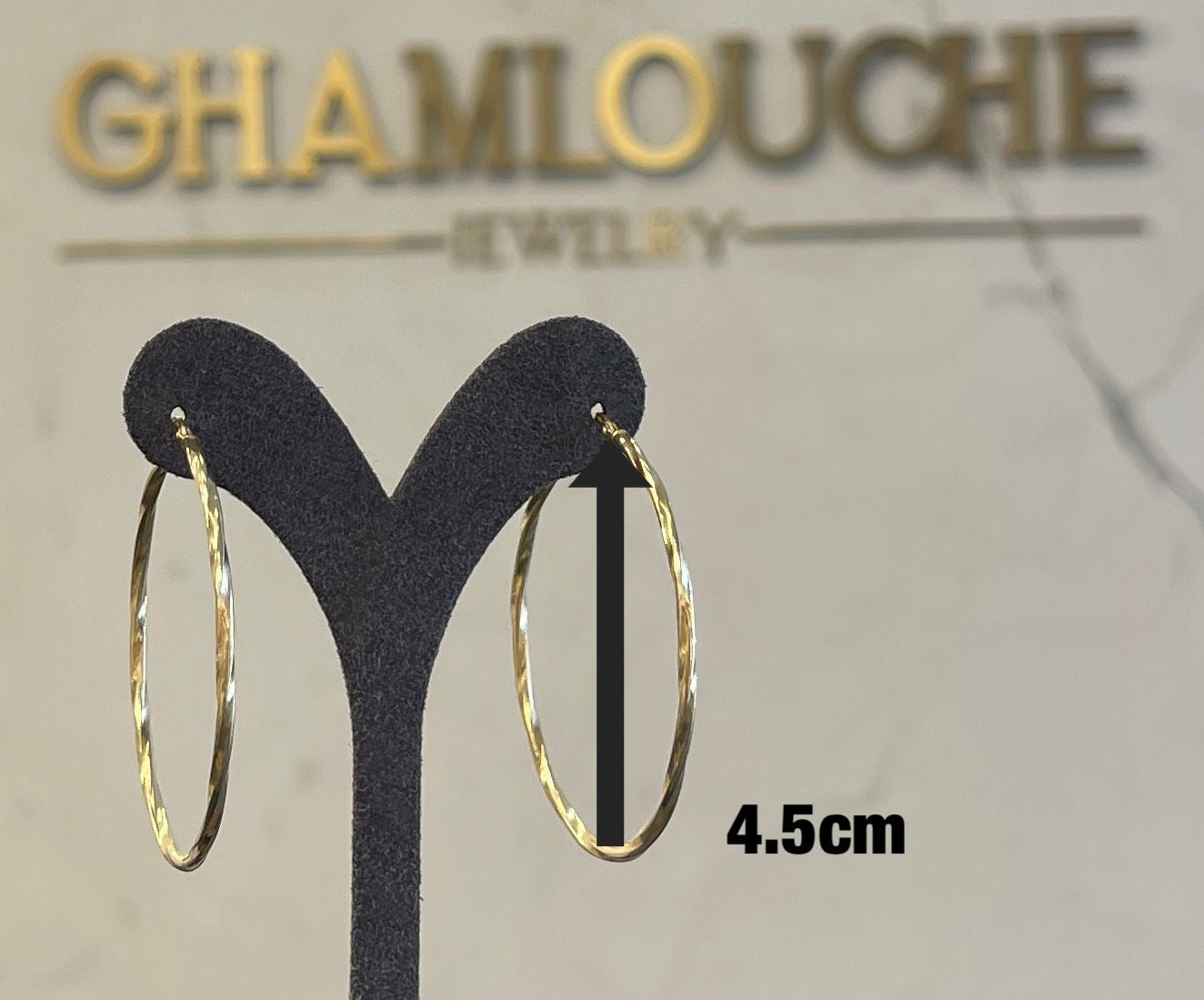 18K Italian Gold Hoop Earrings