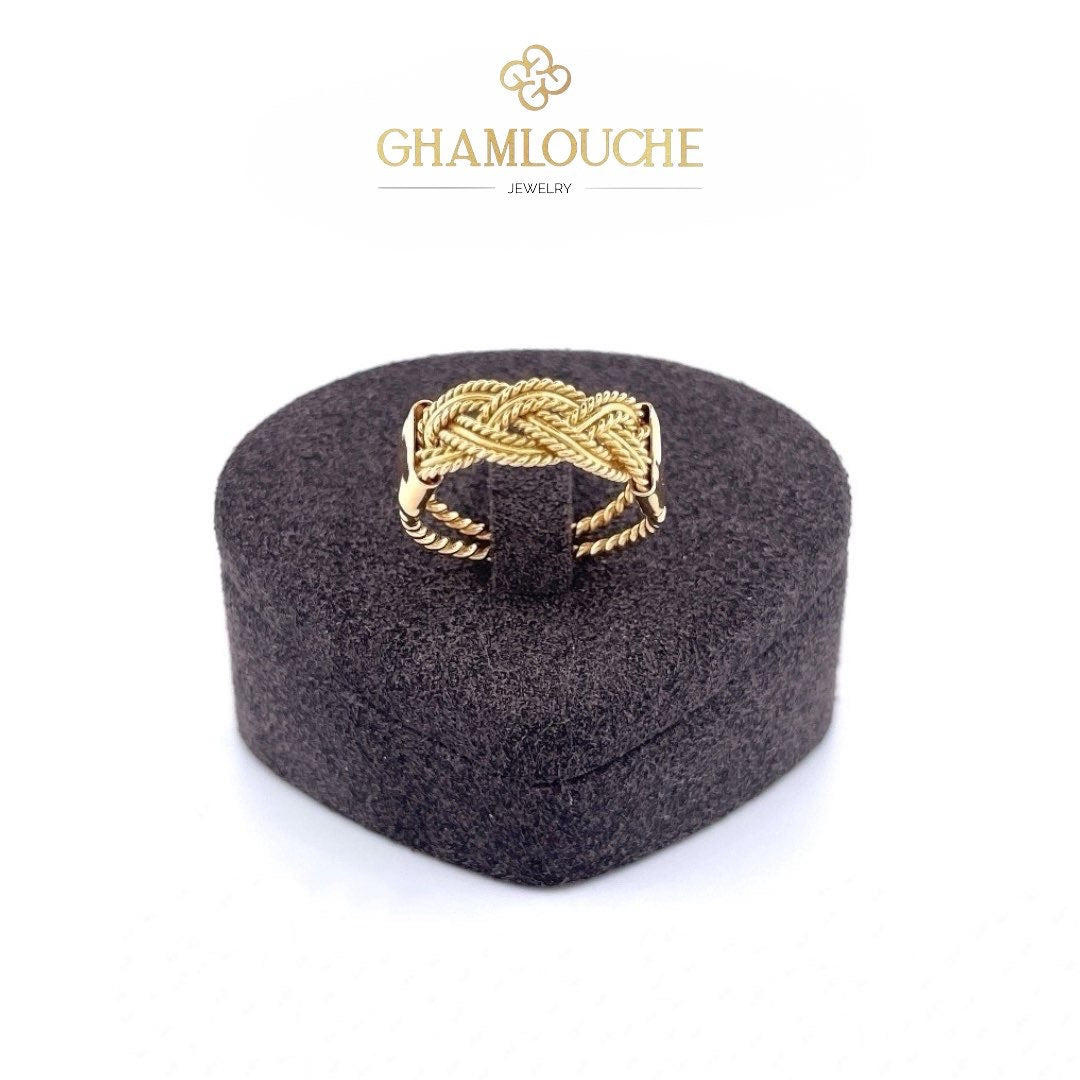 18K Gold Modern Ring